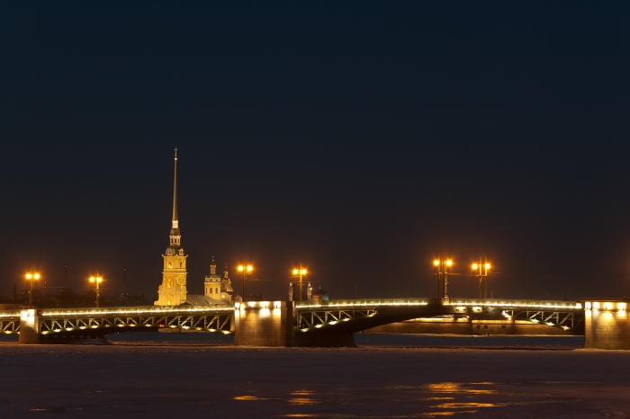 Palace Bridge and 'Peter and Paul' fortress